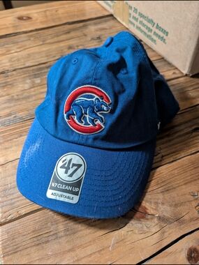’47 Blue Chicago Cubs Clean Up Cap